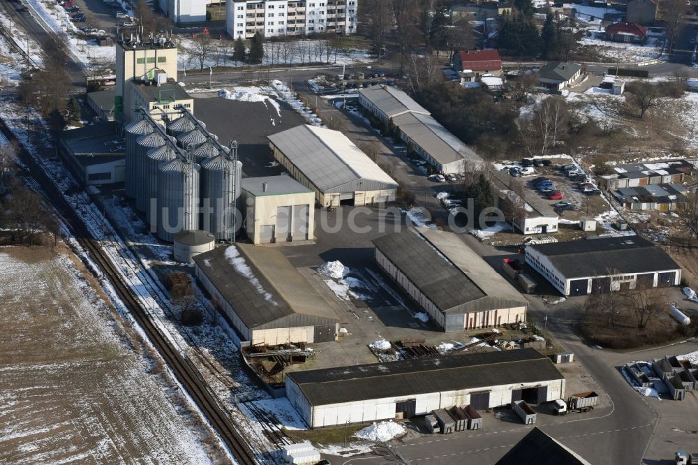 Luftbild Werneuchen - Gewerbegebiet REMONDIS Brandenburg GmbHr REMONDIS Brandenburg GmbH an der Mühlenstraße in Werneuchen im Bundesland Brandenburg