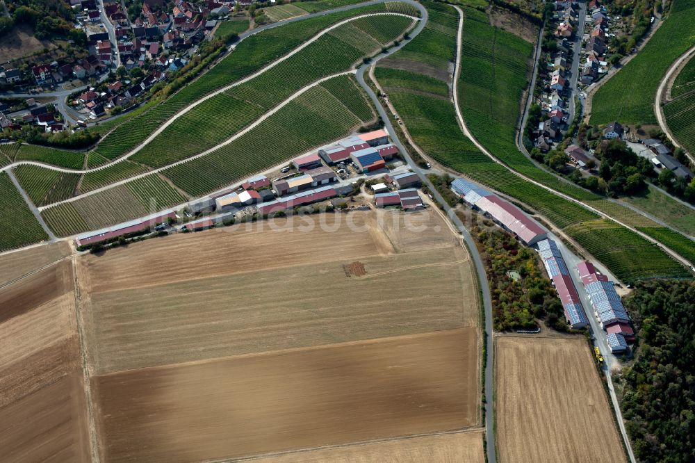 Luftaufnahme Retzstadt - Gewerbegebiet in Retzstadt im Bundesland Bayern, Deutschland