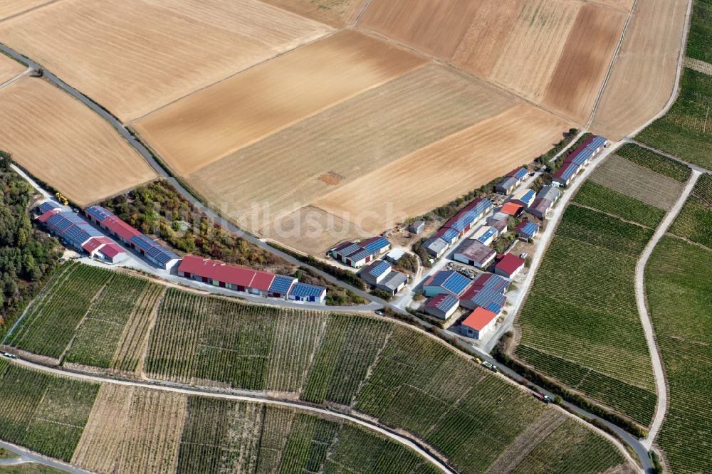 Retzstadt von oben - Gewerbegebiet in Retzstadt im Bundesland Bayern, Deutschland