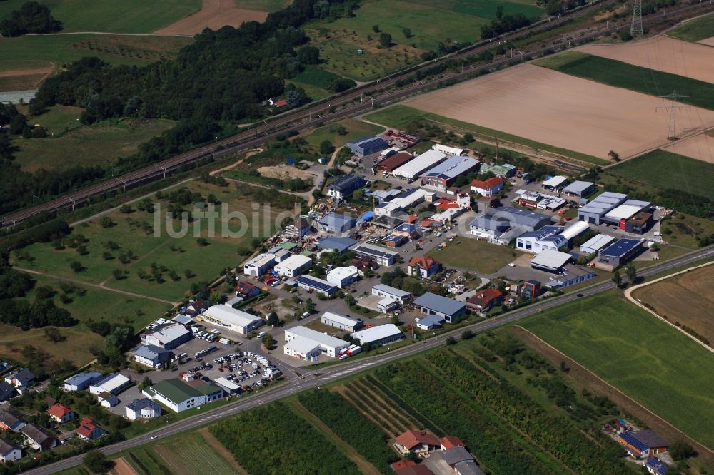 Luftbild Eimeldingen - Gewerbegebiet Reutacker in Eimeldingen im Bundesland Baden-Württemberg