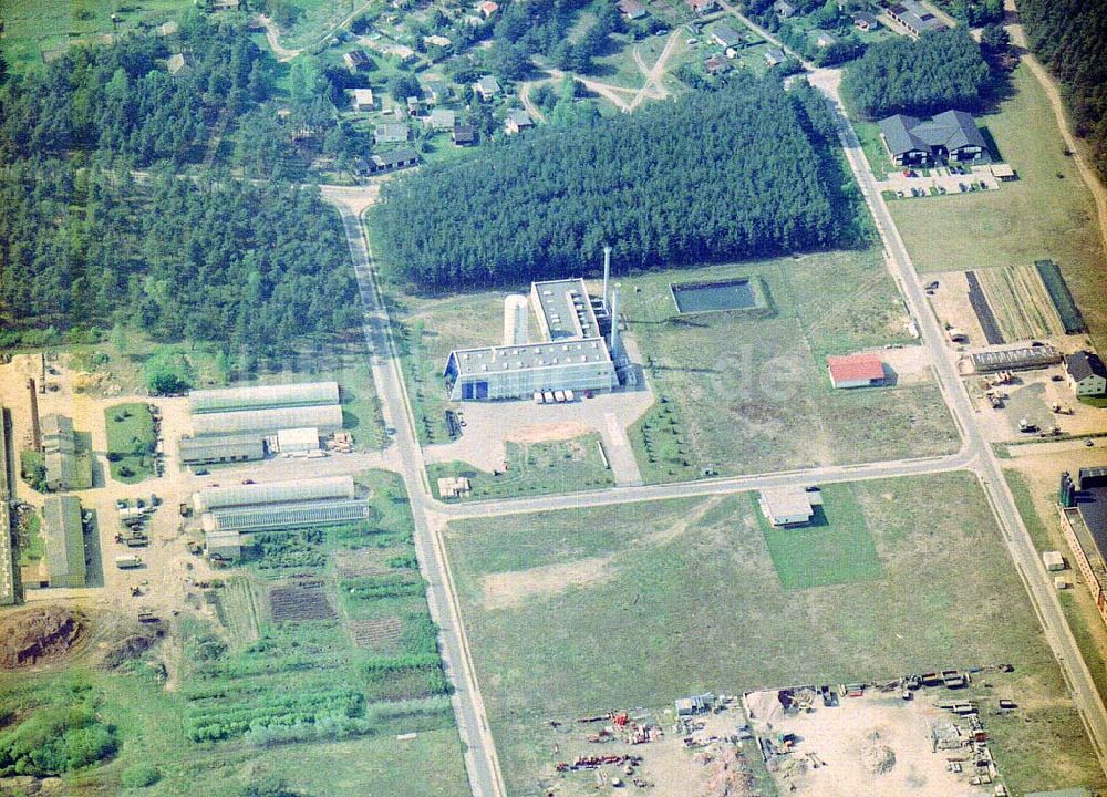 Rheinsberg / BRA aus der Vogelperspektive: Gewerbegebiet in Rheinsberg.