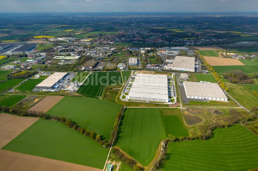 Rhynern von oben - Gewerbegebiet in Rhynern im Bundesland Nordrhein-Westfalen