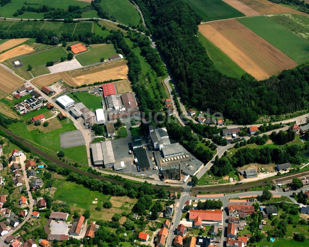 Roigheim aus der Vogelperspektive: Gewerbegebiet in Roigheim im Bundesland Baden-Württemberg, Deutschland