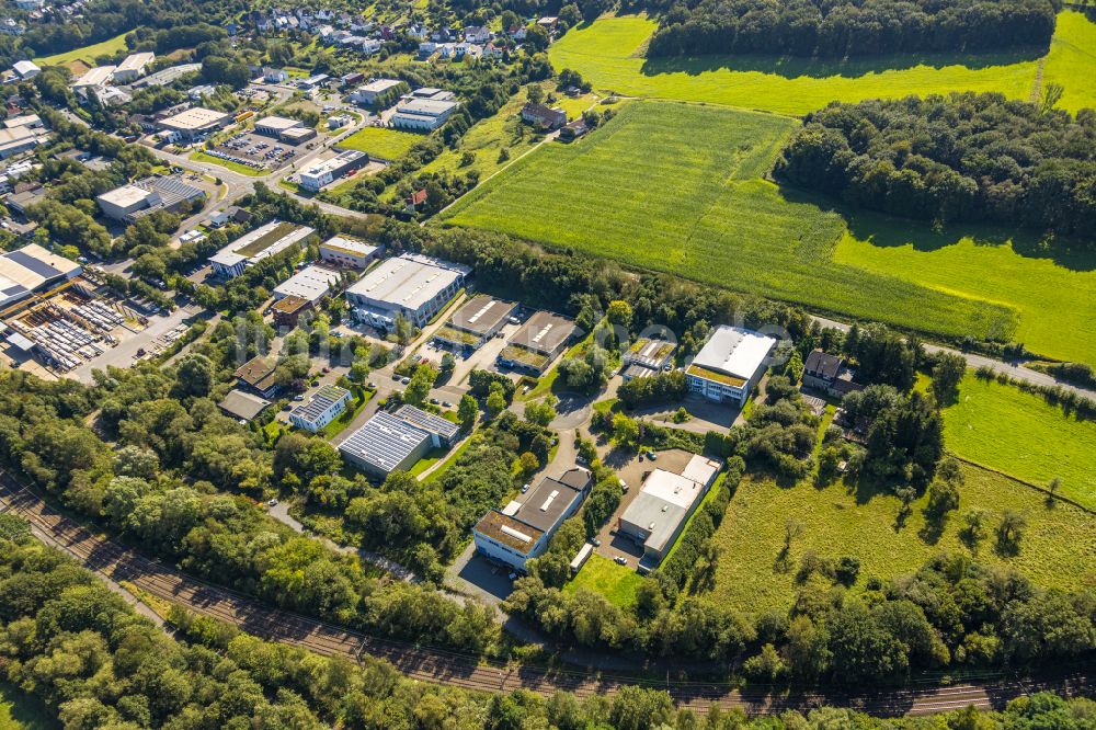 Luftaufnahme Gevelsberg - Gewerbegebiet an der Rosendahler Straße in Gevelsberg im Bundesland Nordrhein-Westfalen, Deutschland