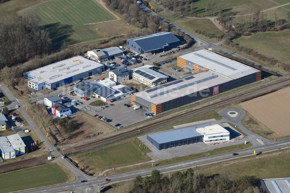 Luftbild Laufenburg - Gewerbegebiet Rütte Ost in Laufenburg im Bundesland Baden-Württemberg, Deutschland