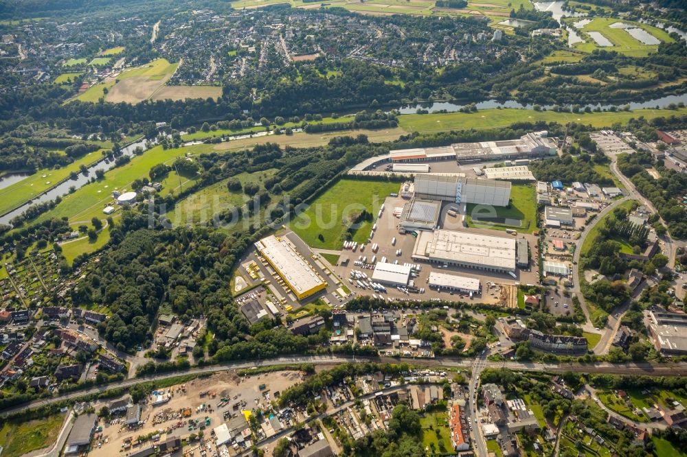 Luftbild Essen - Gewerbegebiet rund um die Dahlhauser Str., die Ruhrau und die Horster Straße in Essen im Bundesland Nordrhein-Westfalen, Deutschland