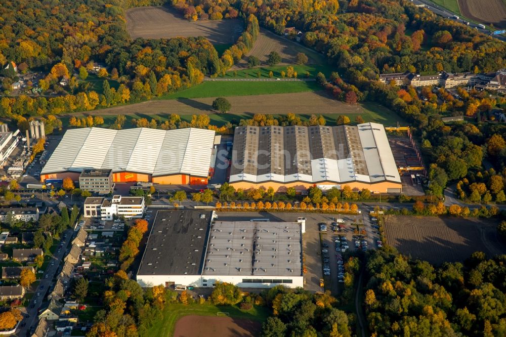 Luftbild Gladbeck - Gewerbegebiet Salzgitter Stahlhandel GmbH Beisenstraße in Gladbeck im Bundesland Nordrhein-Westfalen