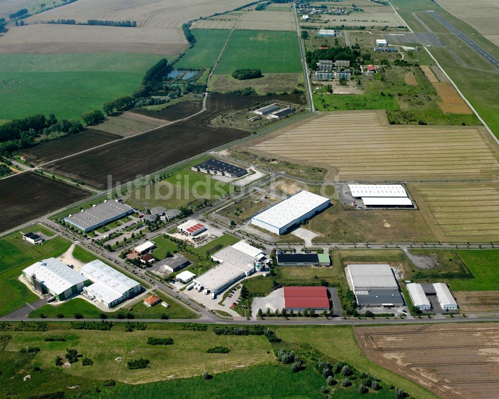 Schlotheim aus der Vogelperspektive: Gewerbegebiet in Schlotheim im Bundesland Thüringen, Deutschland