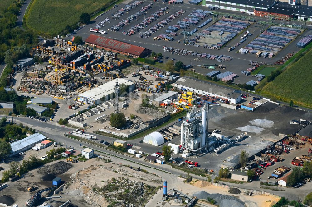 Schönerlinde aus der Vogelperspektive: Gewerbegebiet in Schönerlinde im Bundesland Brandenburg, Deutschland