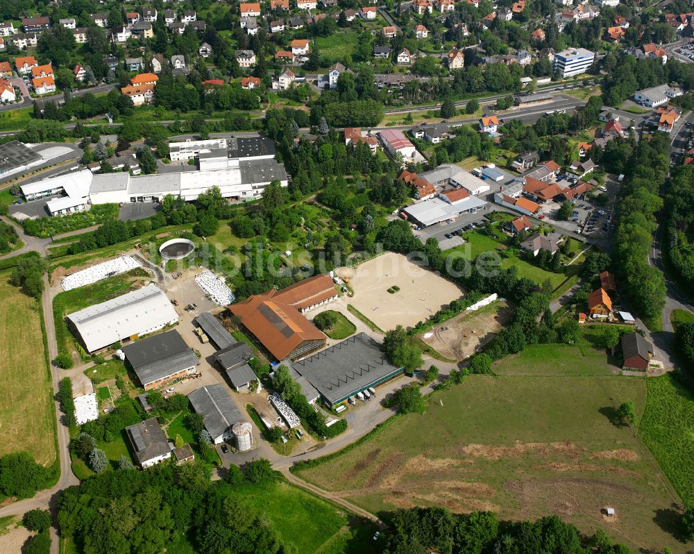 Schotten aus der Vogelperspektive: Gewerbegebiet in Schotten im Bundesland Hessen, Deutschland