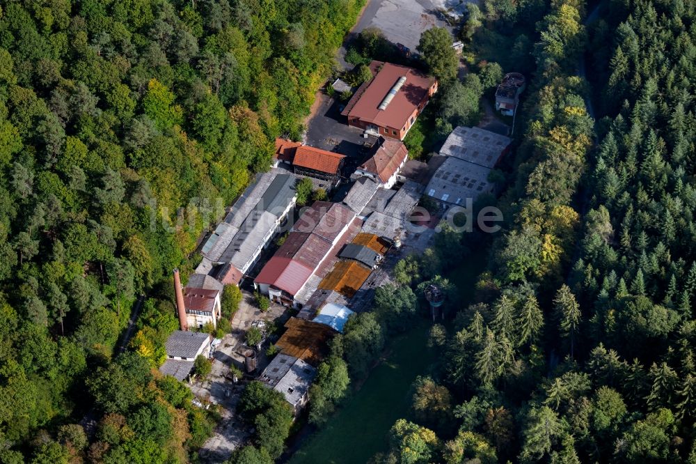 Luftbild Gräfendorf - Gewerbegebiet im Schrondratal in Gräfendorf im Bundesland Bayern, Deutschland