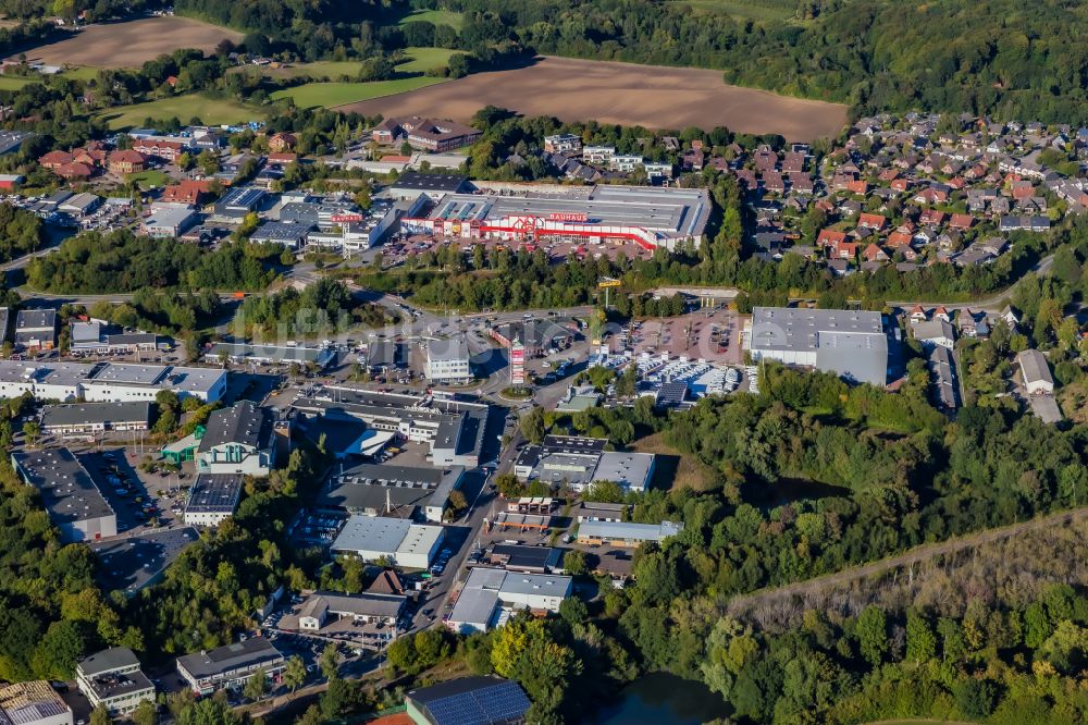 Luftaufnahme Schwentinental - Gewerbegebiet in Schwentinental im Bundesland Schleswig-Holstein, Deutschland