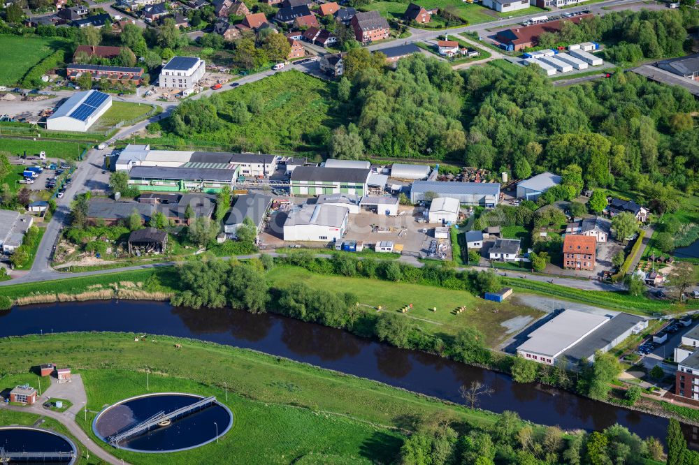 Luftbild Stade - Gewerbegebiet Am Schwingedeich Firma Kurotec Kts Gmbh in Stade im Bundesland Niedersachsen, Deutschland