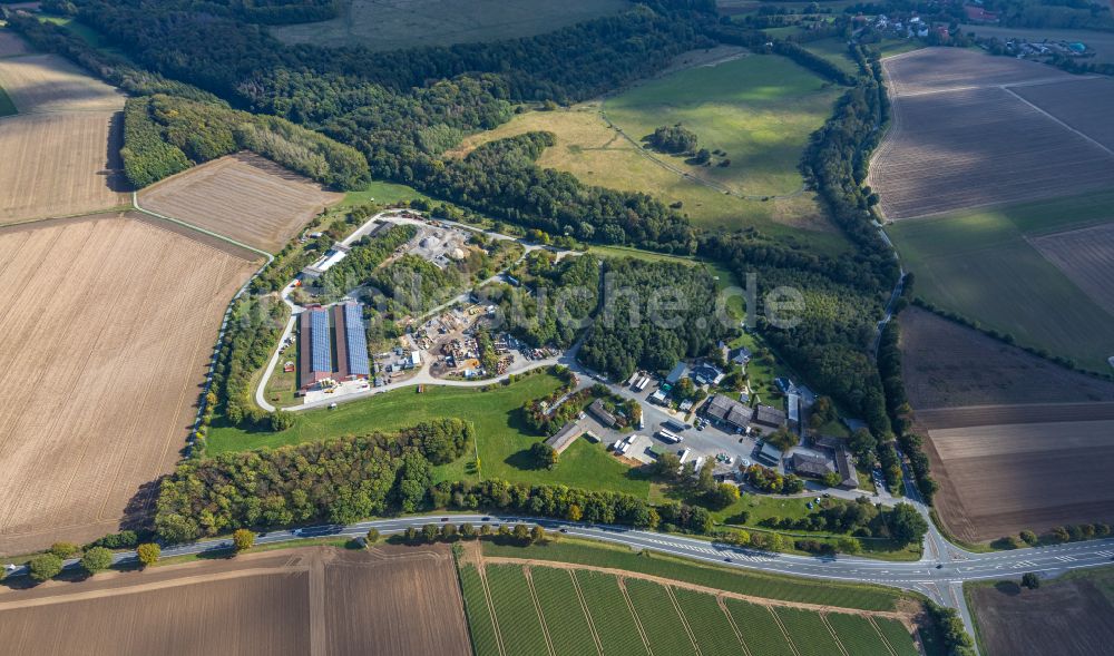 Soest aus der Vogelperspektive: Gewerbegebiet in Soest im Bundesland Nordrhein-Westfalen, Deutschland