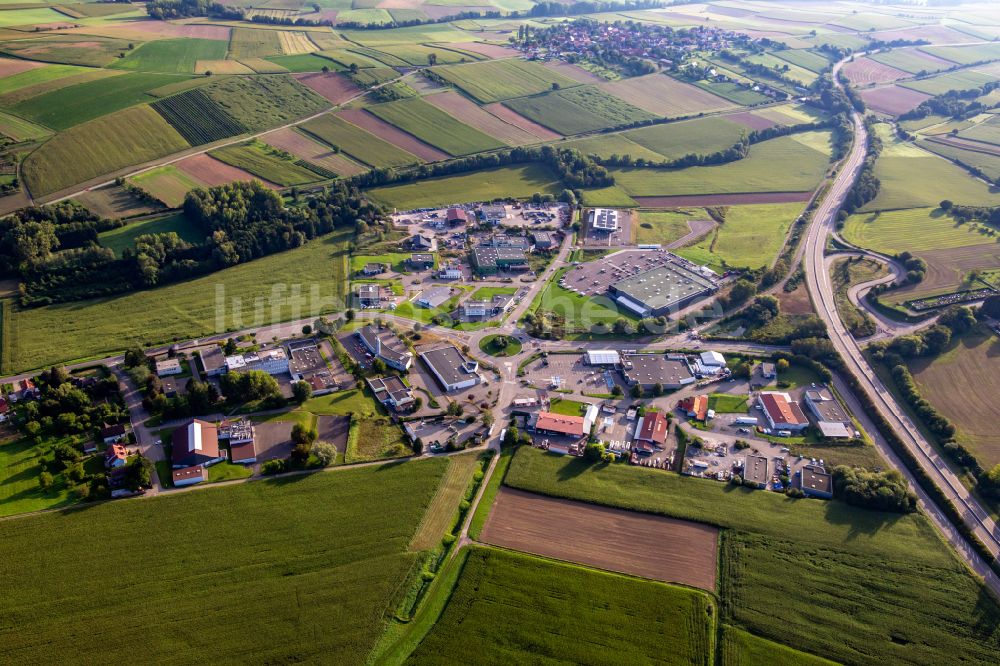 Soultz-sous-Forets aus der Vogelperspektive: Gewerbegebiet in Soultz-sous-Forets in Grand Est, Frankreich