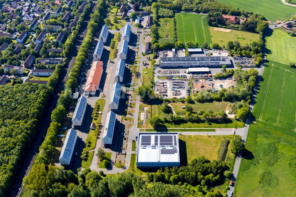 Münster aus der Vogelperspektive: Gewerbegebiet der Speicherstadt