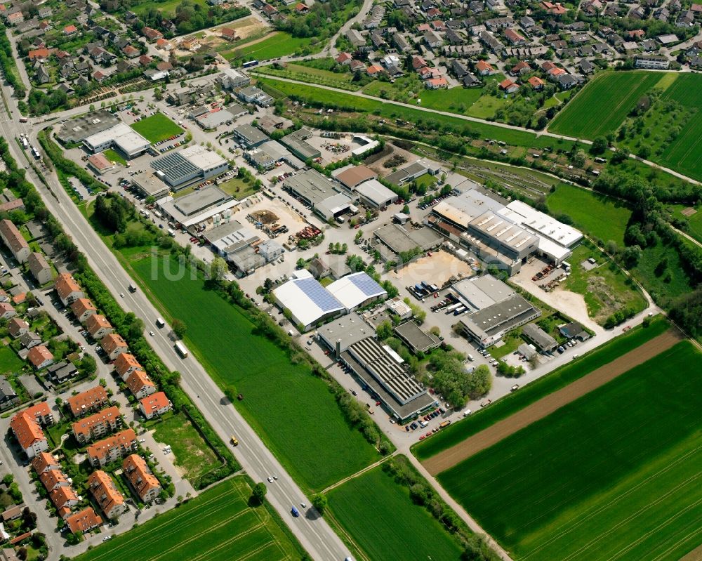 Süßen von oben - Gewerbegebiet in Süßen im Bundesland Baden-Württemberg, Deutschland