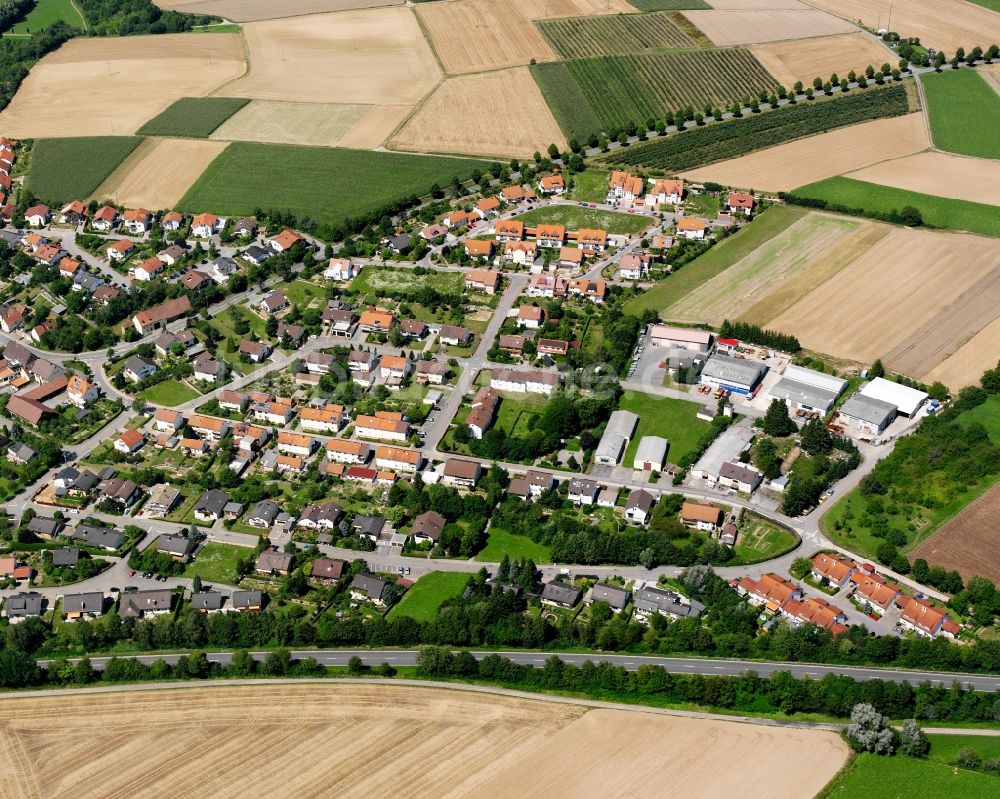 Luftbild Stebbach - Gewerbegebiet in Stebbach im Bundesland Baden-Württemberg, Deutschland