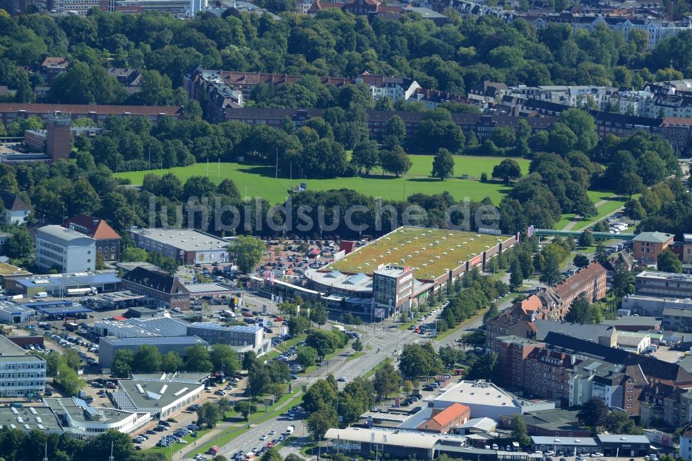 Luftbild Kiel - Gewerbegebiet östlich des Olof-Palme-Dammes in Kiel im Bundesland Schleswig-Holstein