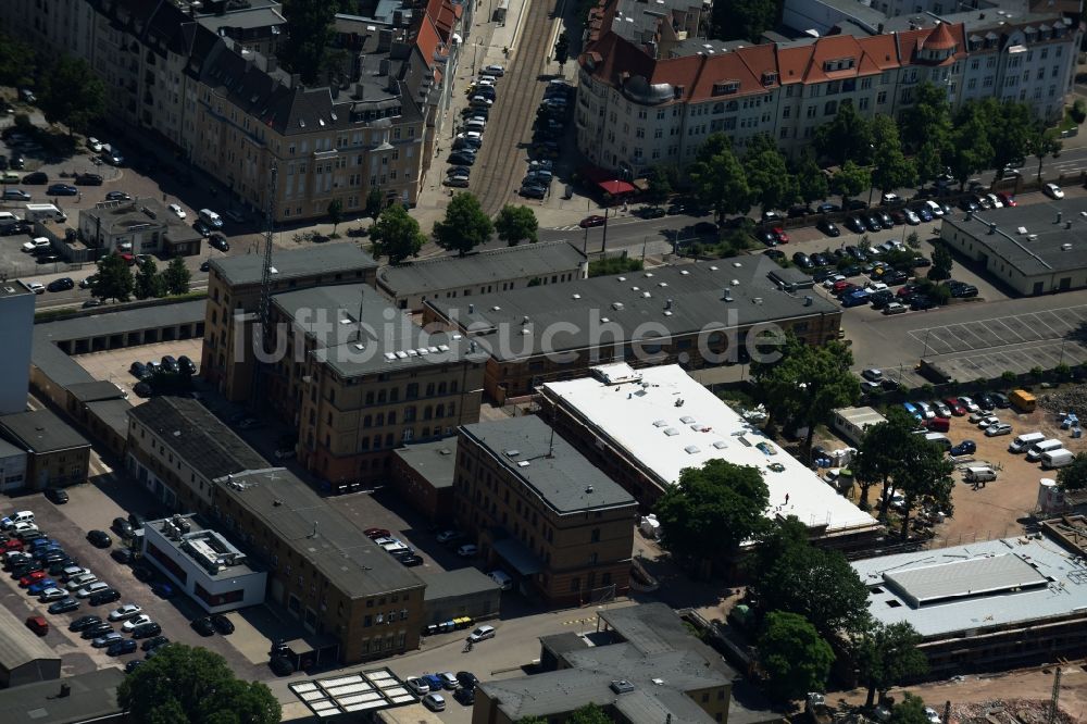 Magdeburg aus der Vogelperspektive: Gewerbegebiet in der Straße Am Buckauer Tor in Magdeburg im Bundesland Sachsen-Anhalt