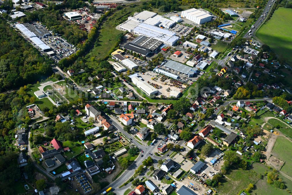 Tasdorf aus der Vogelperspektive: Gewerbegebiet Tasdorf-Süd in Tasdorf im Bundesland Brandenburg, Deutschland