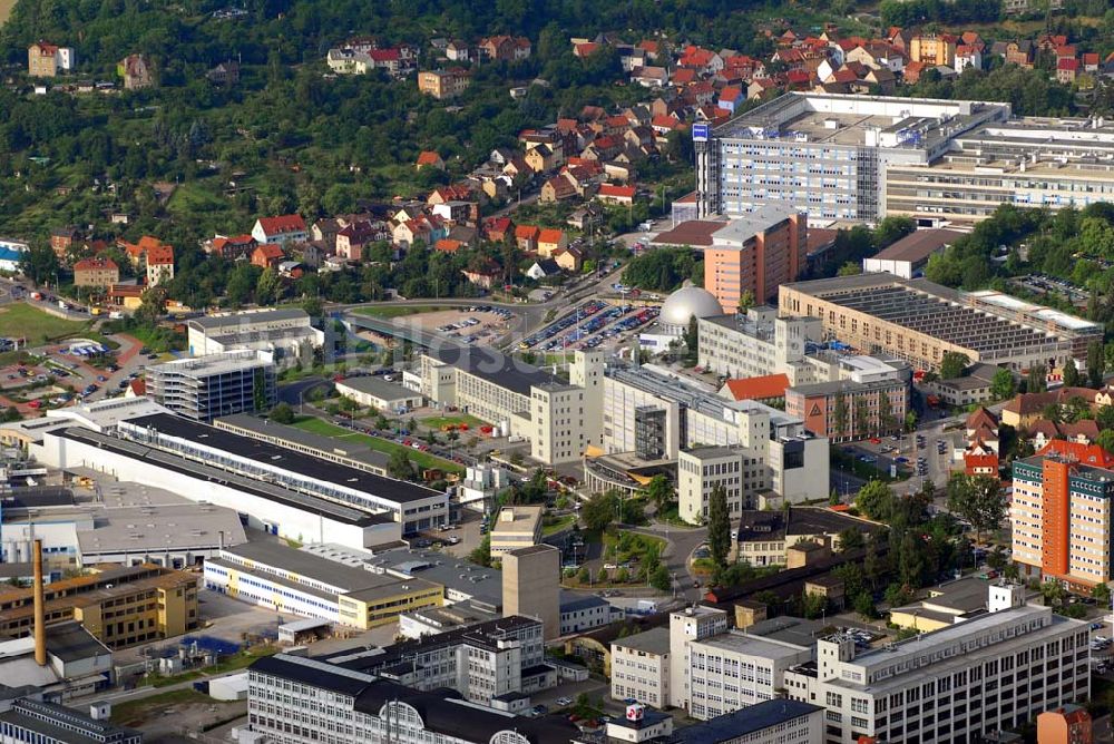 Jena aus der Vogelperspektive: Gewerbegebiet Tatzendpromenade