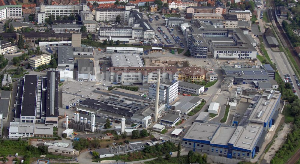 Jena von oben - Gewerbegebiet Tatzendpromenade Jena