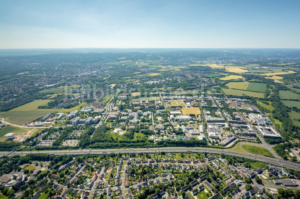 Dortmund aus der Vogelperspektive: Gewerbegebiet des TechnologieParkDortmund in Dortmund im Bundesland Nordrhein-Westfalen, Deutschland