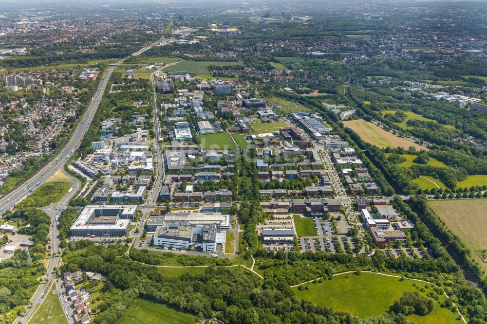 Luftbild Dortmund - Gewerbegebiet des TechnologieParkDortmund in Dortmund im Bundesland Nordrhein-Westfalen, Deutschland