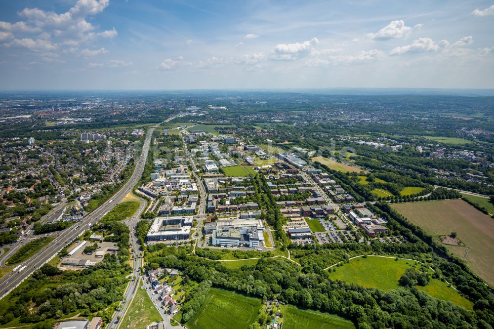 Luftbild Dortmund - Gewerbegebiet des TechnologieParkDortmund in Dortmund im Bundesland Nordrhein-Westfalen, Deutschland