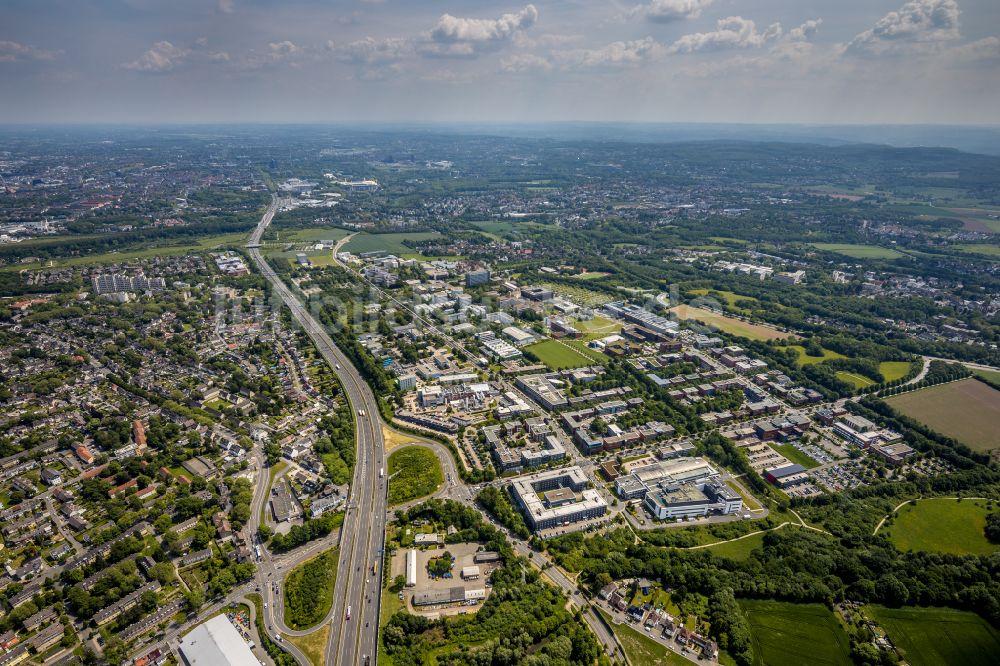 Luftaufnahme Dortmund - Gewerbegebiet des TechnologieParkDortmund in Dortmund im Bundesland Nordrhein-Westfalen, Deutschland