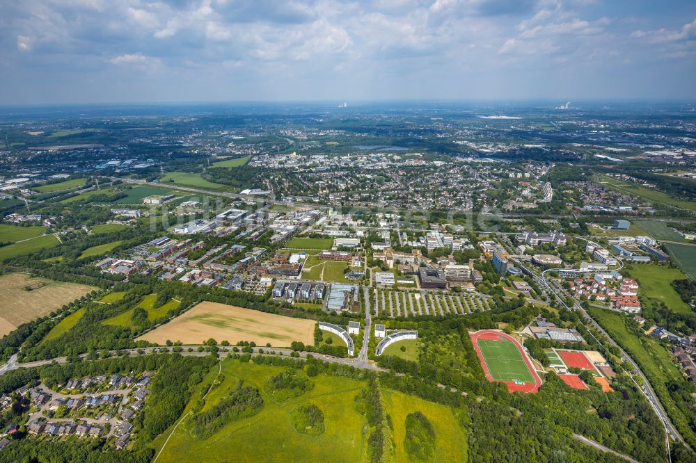 Dortmund aus der Vogelperspektive: Gewerbegebiet des TechnologieParkDortmund in Dortmund im Bundesland Nordrhein-Westfalen, Deutschland