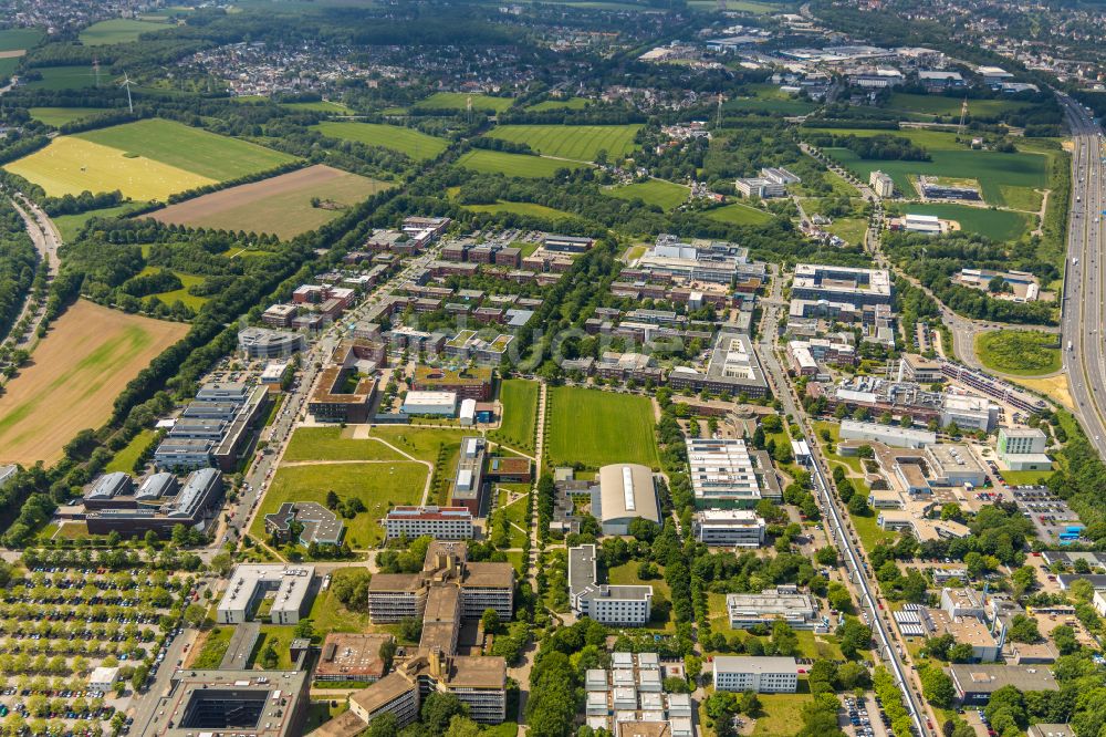 Luftbild Dortmund - Gewerbegebiet des TechnologieParkDortmund in Dortmund im Bundesland Nordrhein-Westfalen, Deutschland