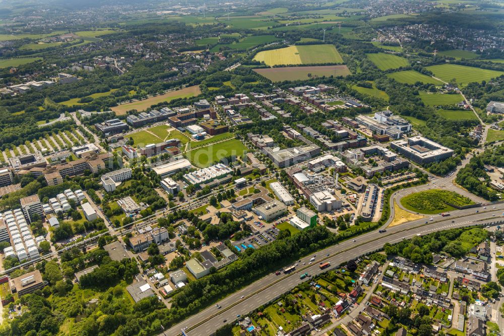 Luftaufnahme Dortmund - Gewerbegebiet des TechnologieParkDortmund in Dortmund im Bundesland Nordrhein-Westfalen, Deutschland