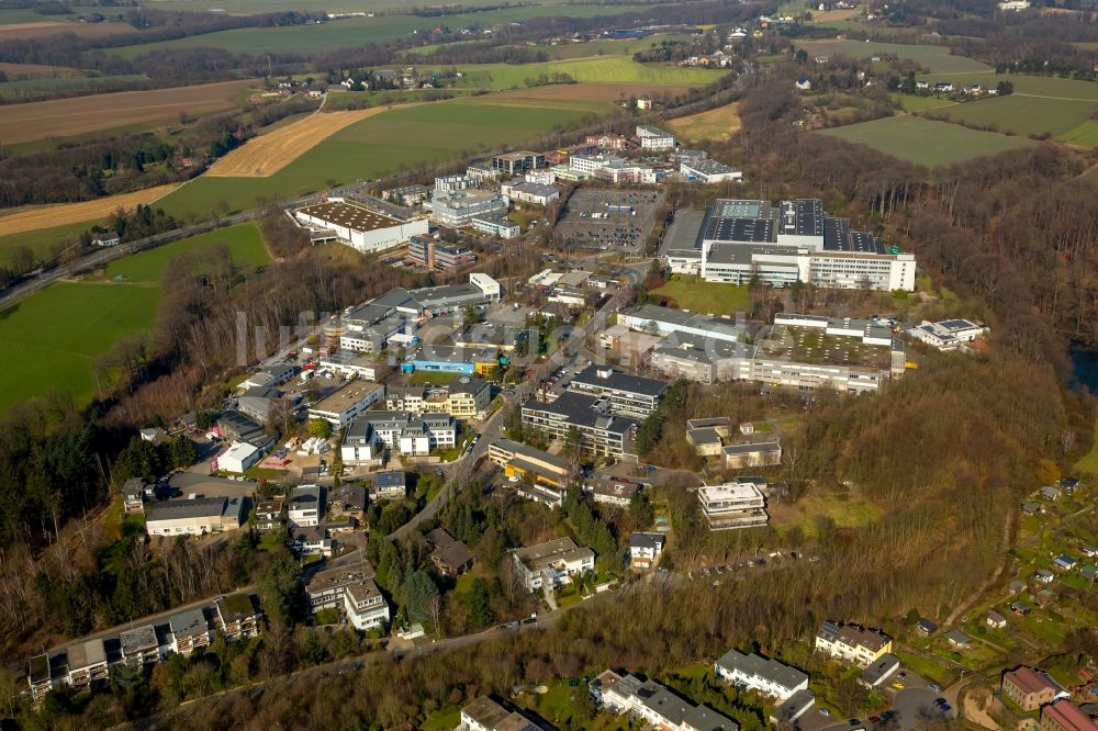 Luftaufnahme Umstand - Gewerbegebiet Im Teelbruch im Ortsteil Umstand von Kettwig im Bundesland Nordrhein-Westfalen