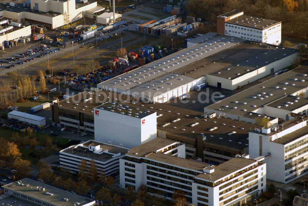 Luftbild Berlin - Gewerbegebiet am Teltowkanal in Berlin-Zehlendorf