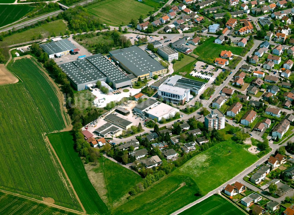 Tomerdingen von oben - Gewerbegebiet in Tomerdingen im Bundesland Baden-Württemberg, Deutschland