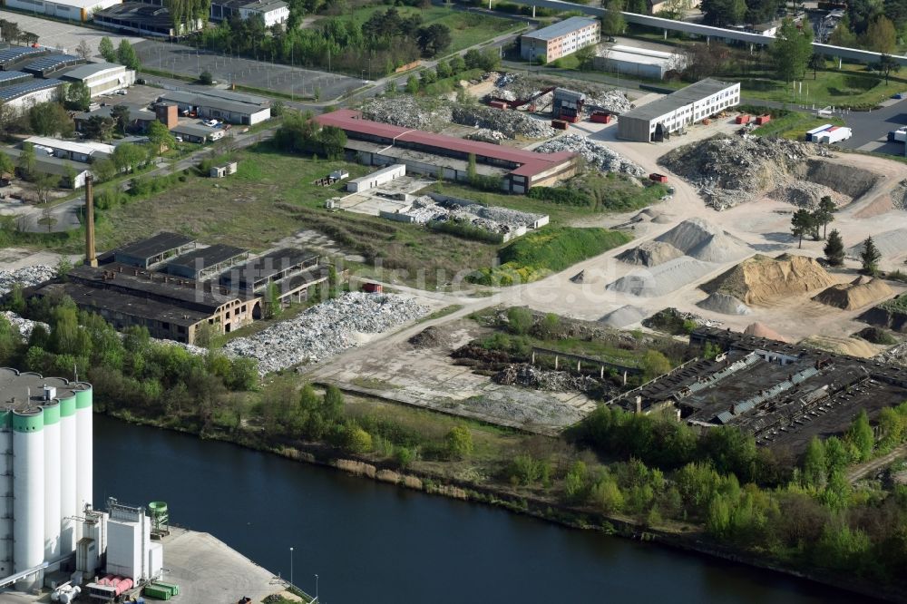 Luftaufnahme Fürstenwalde/Spree - Gewerbegebiet am Tränkeweg in Fürstenwalde/Spree im Bundesland Brandenburg