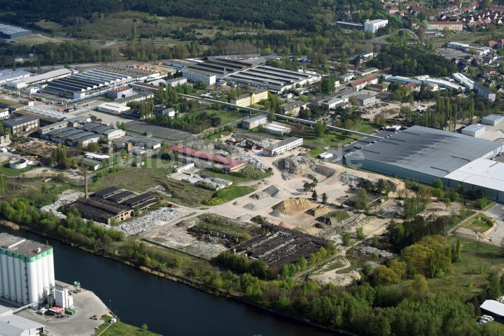 Fürstenwalde/Spree von oben - Gewerbegebiet am Tränkeweg in Fürstenwalde/Spree im Bundesland Brandenburg