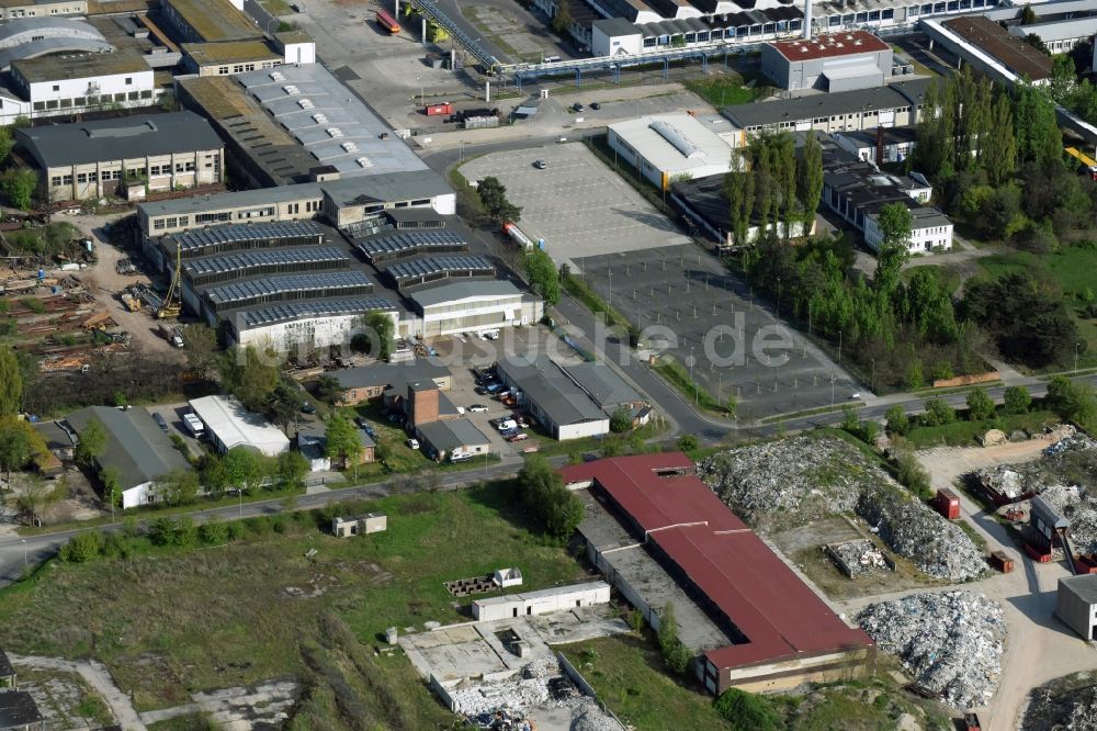 Luftbild Fürstenwalde/Spree - Gewerbegebiet am Tränkeweg in Fürstenwalde/Spree im Bundesland Brandenburg