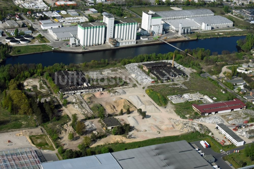 Luftaufnahme Fürstenwalde/Spree - Gewerbegebiet am Tränkeweg in Fürstenwalde/Spree im Bundesland Brandenburg