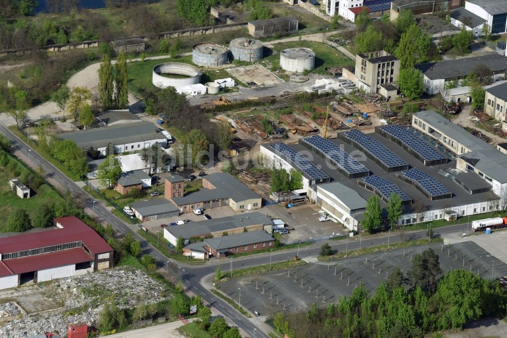 Luftbild Fürstenwalde/Spree - Gewerbegebiet am Tränkeweg in Fürstenwalde/Spree im Bundesland Brandenburg