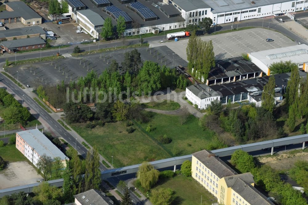 Luftaufnahme Fürstenwalde/Spree - Gewerbegebiet am Tränkeweg in Fürstenwalde/Spree im Bundesland Brandenburg