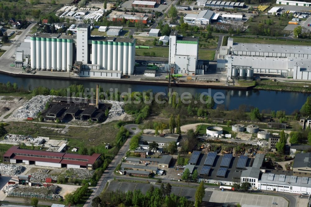 Fürstenwalde/Spree aus der Vogelperspektive: Gewerbegebiet am Tränkeweg in Fürstenwalde/Spree im Bundesland Brandenburg