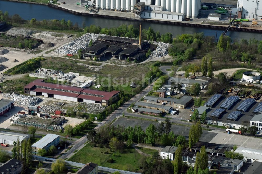 Fürstenwalde/Spree von oben - Gewerbegebiet am Tränkeweg in Fürstenwalde/Spree im Bundesland Brandenburg