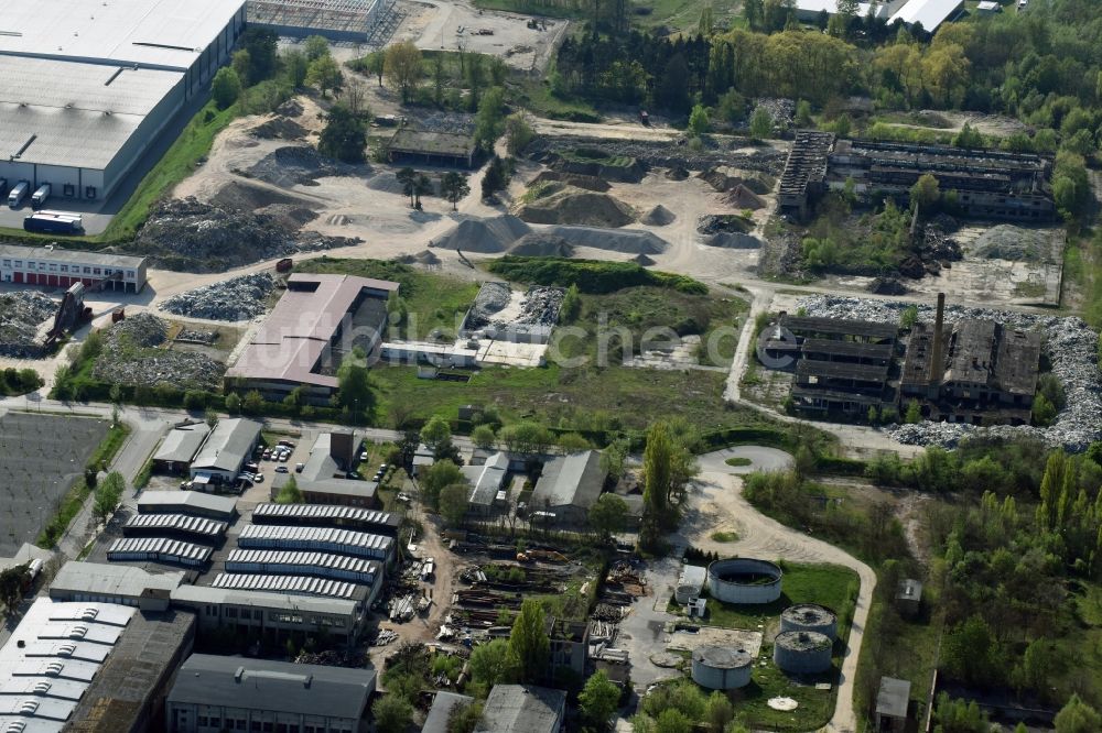 Luftbild Fürstenwalde/Spree - Gewerbegebiet am Tränkeweg in Fürstenwalde/Spree im Bundesland Brandenburg