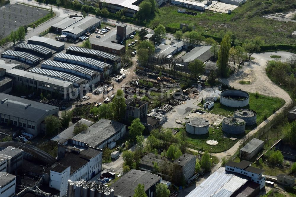 Fürstenwalde/Spree von oben - Gewerbegebiet am Tränkeweg in Fürstenwalde/Spree im Bundesland Brandenburg