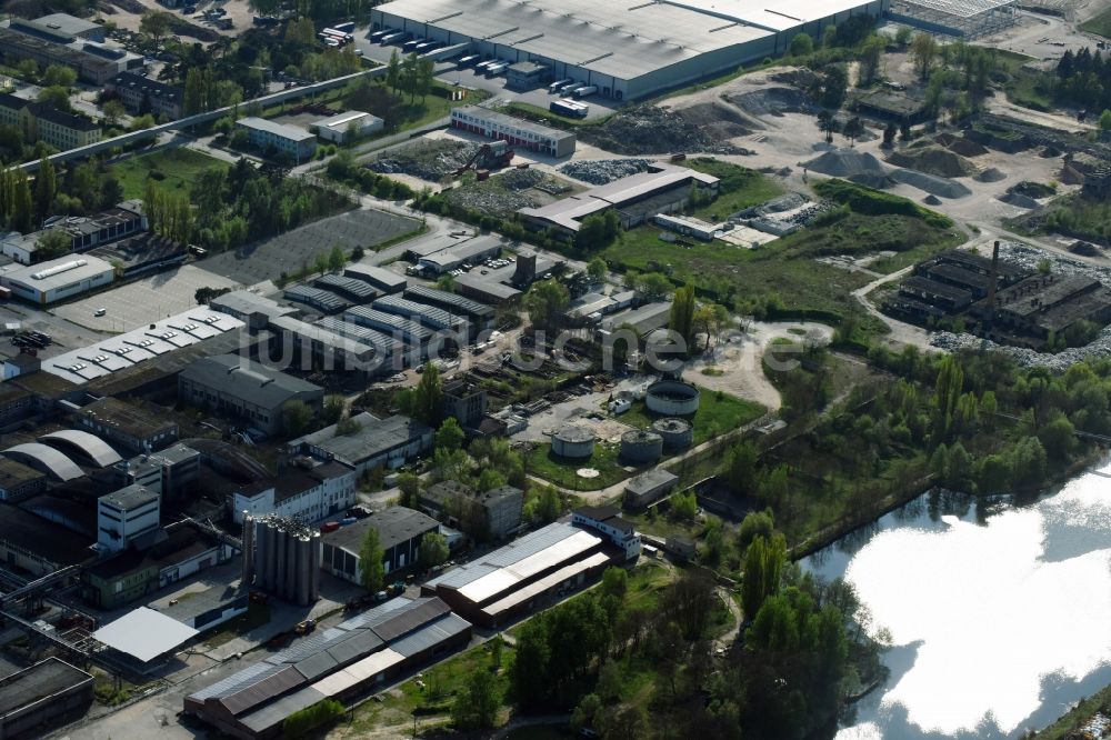 Fürstenwalde/Spree von oben - Gewerbegebiet am Tränkeweg in Fürstenwalde/Spree im Bundesland Brandenburg