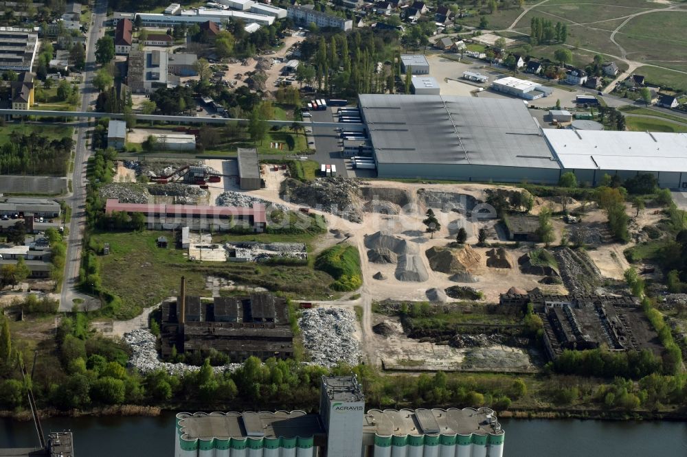 Fürstenwalde/Spree von oben - Gewerbegebiet am Tränkeweg in Fürstenwalde/Spree im Bundesland Brandenburg