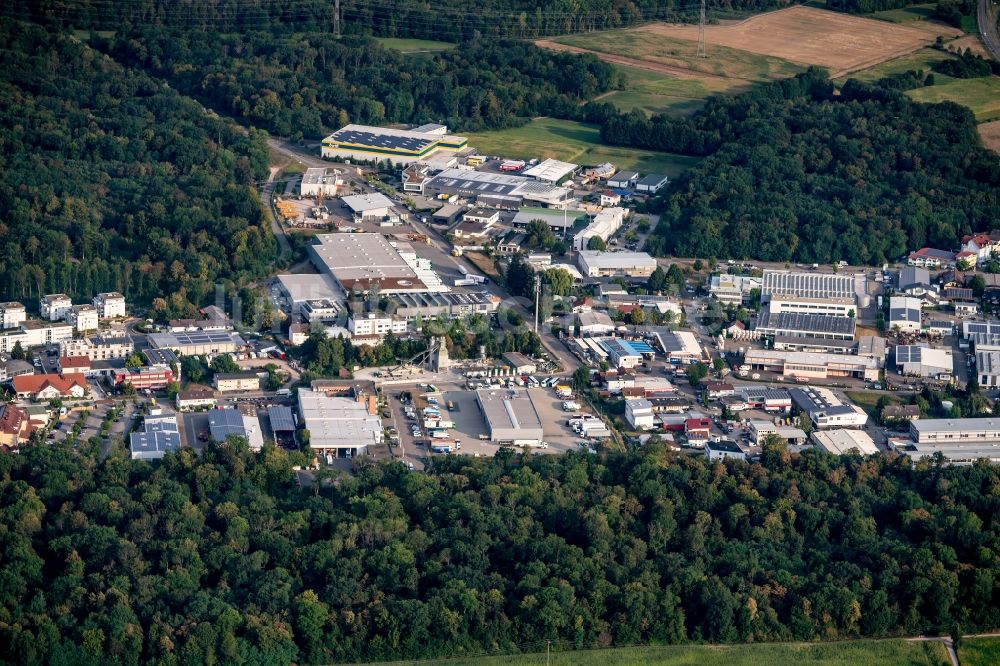 Luftbild Umkirch - Gewerbegebiet Umkirch in Südbaden in Umkirch im Bundesland Baden-Württemberg, Deutschland